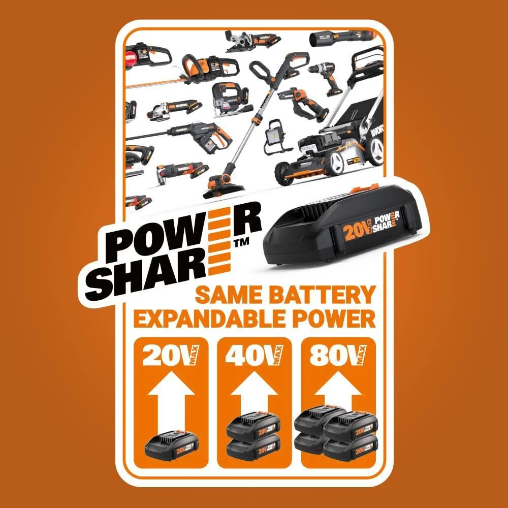 Worx WX030L 20V Power Share Cube Vac Cordless Compact Vacuum