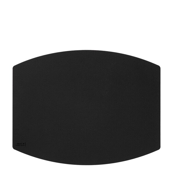 Ellips bordbrikke 45x35 cm svart