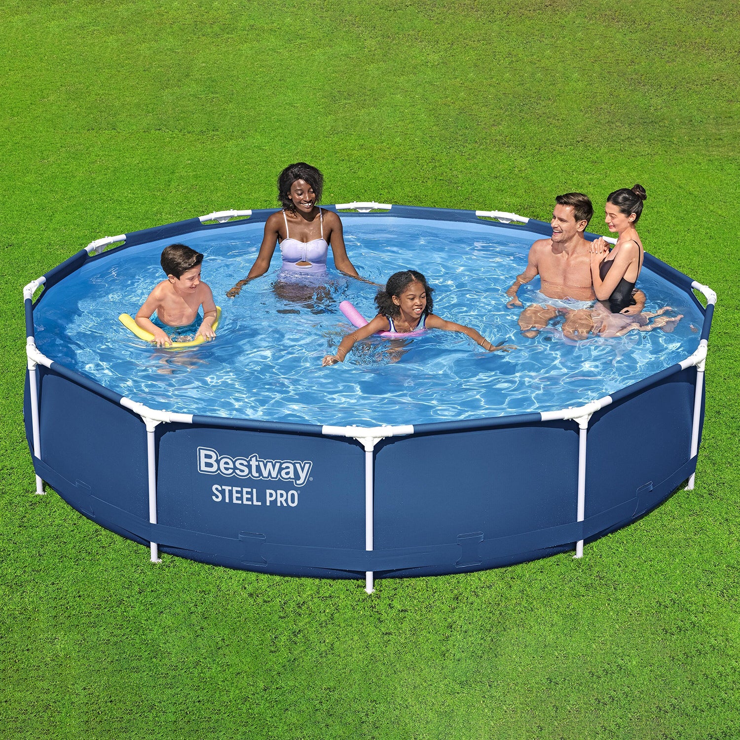 BESTWAY - Piscina fuori terra Steel Pro Frame - altezza 76 cm diametro 366 cm