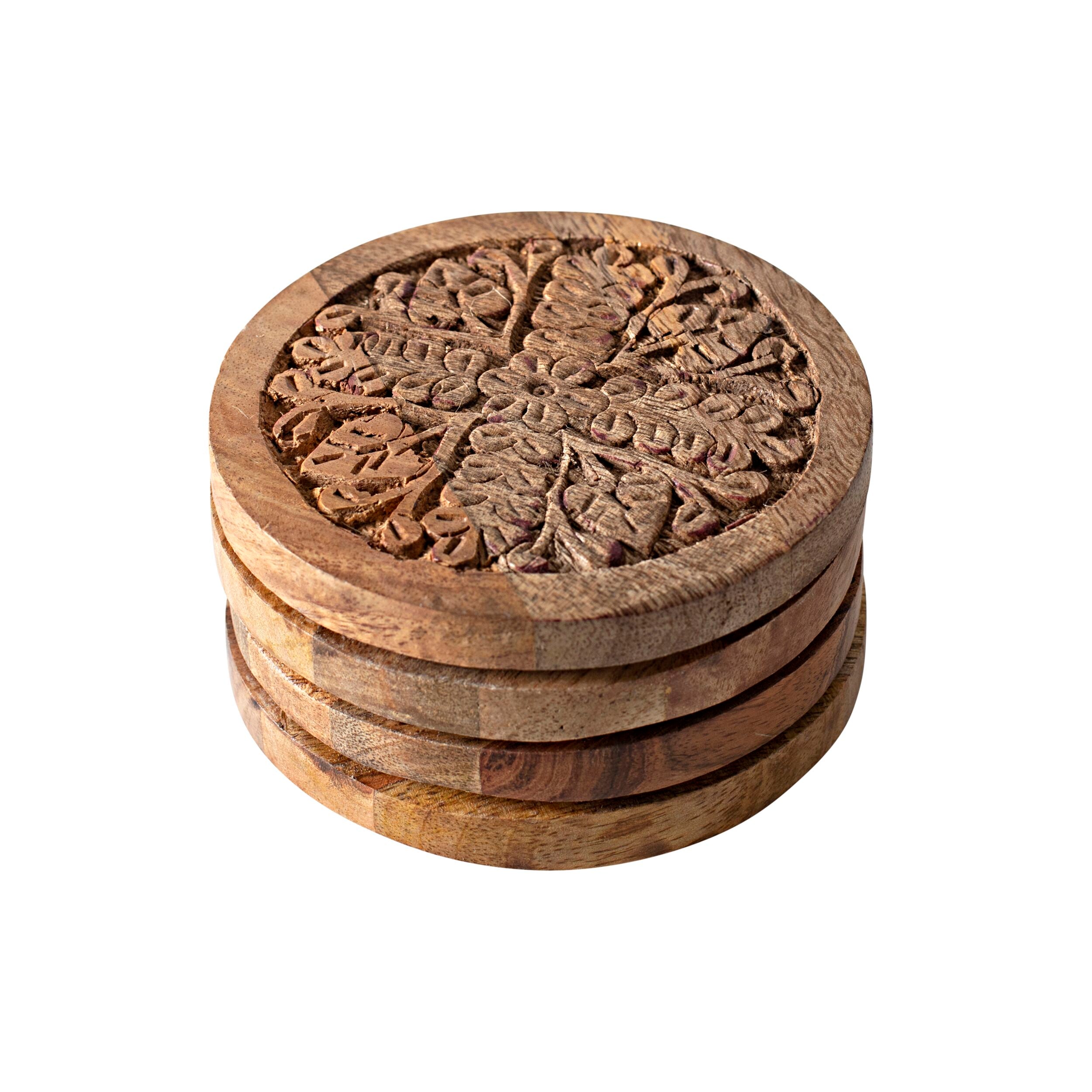 Parvani Set Of 4 Coasters 10x10x1cm
