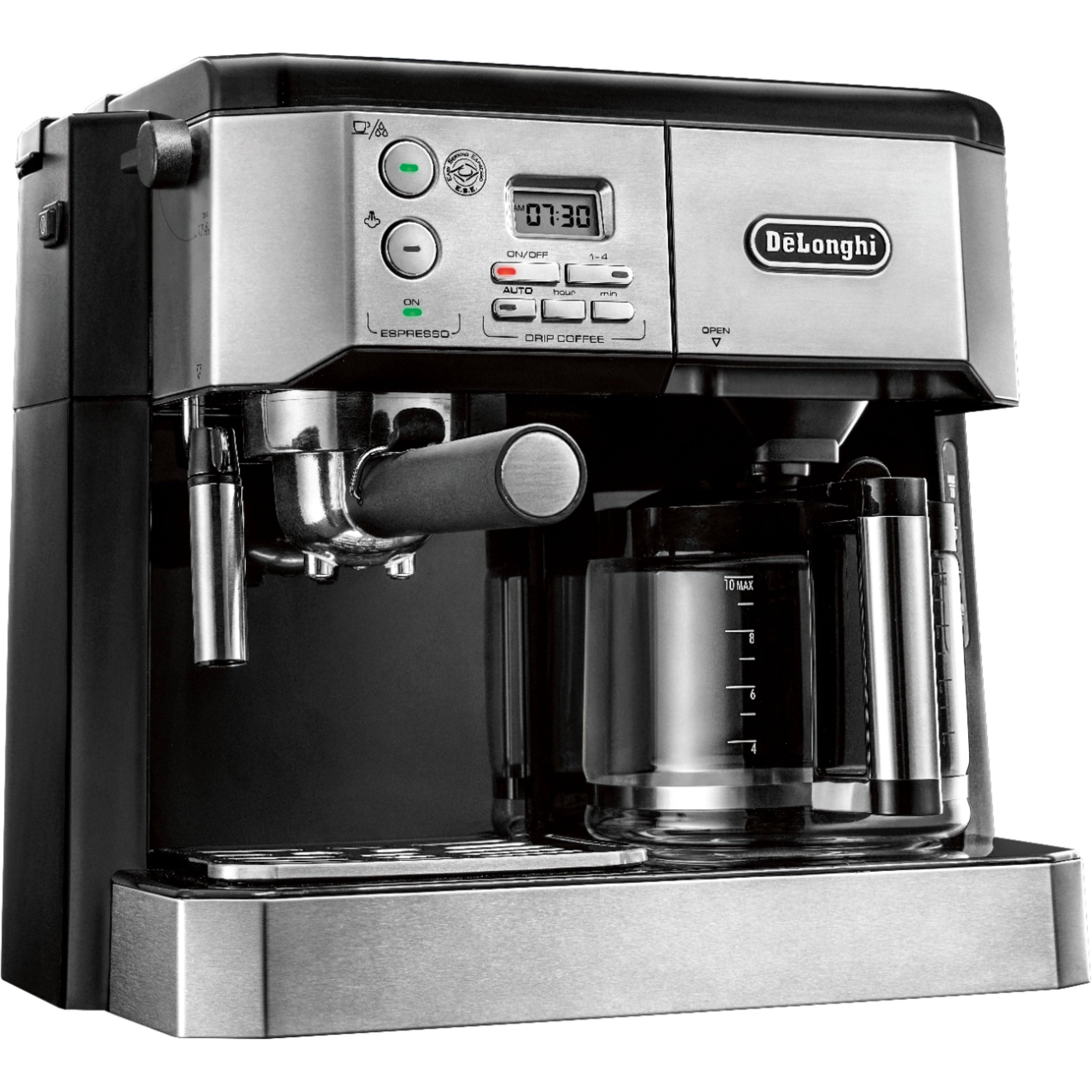 DeLonghi BCO430 Combo Coffee and Espresso Machine Black/Chrome