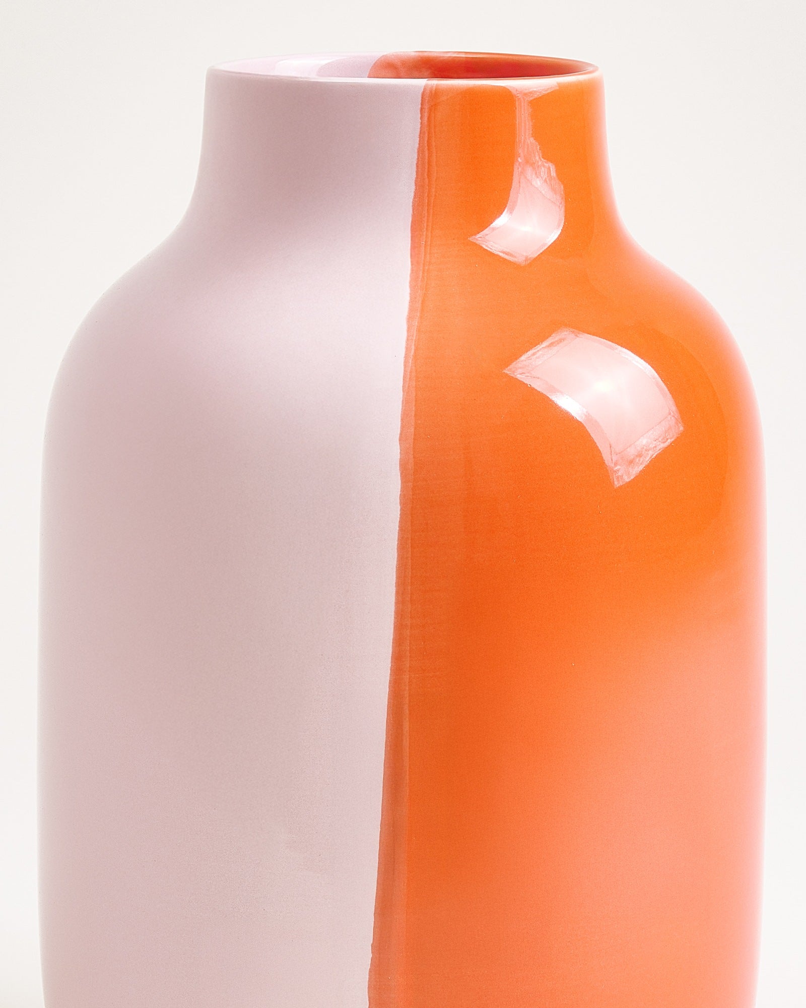 NUNO - VASE L HALF CORAL PINK