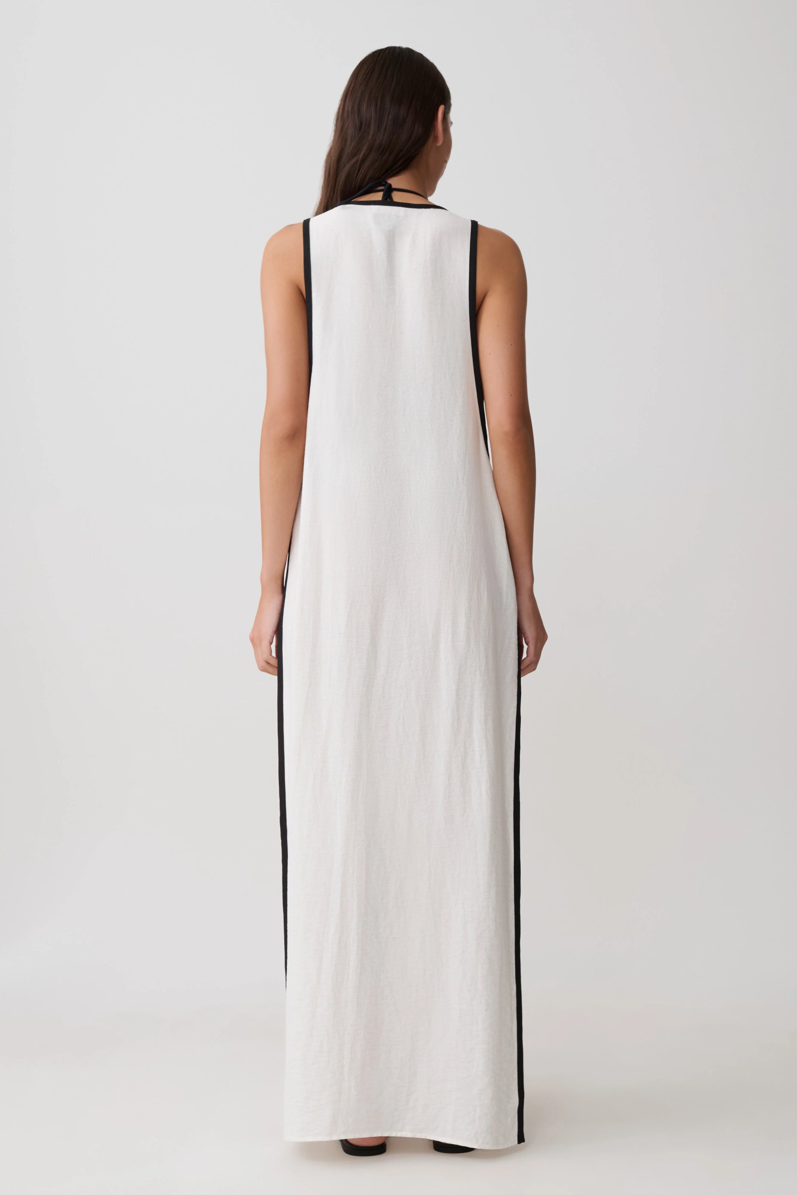 Arcadia Crossover Coverup Maxi Dress - White