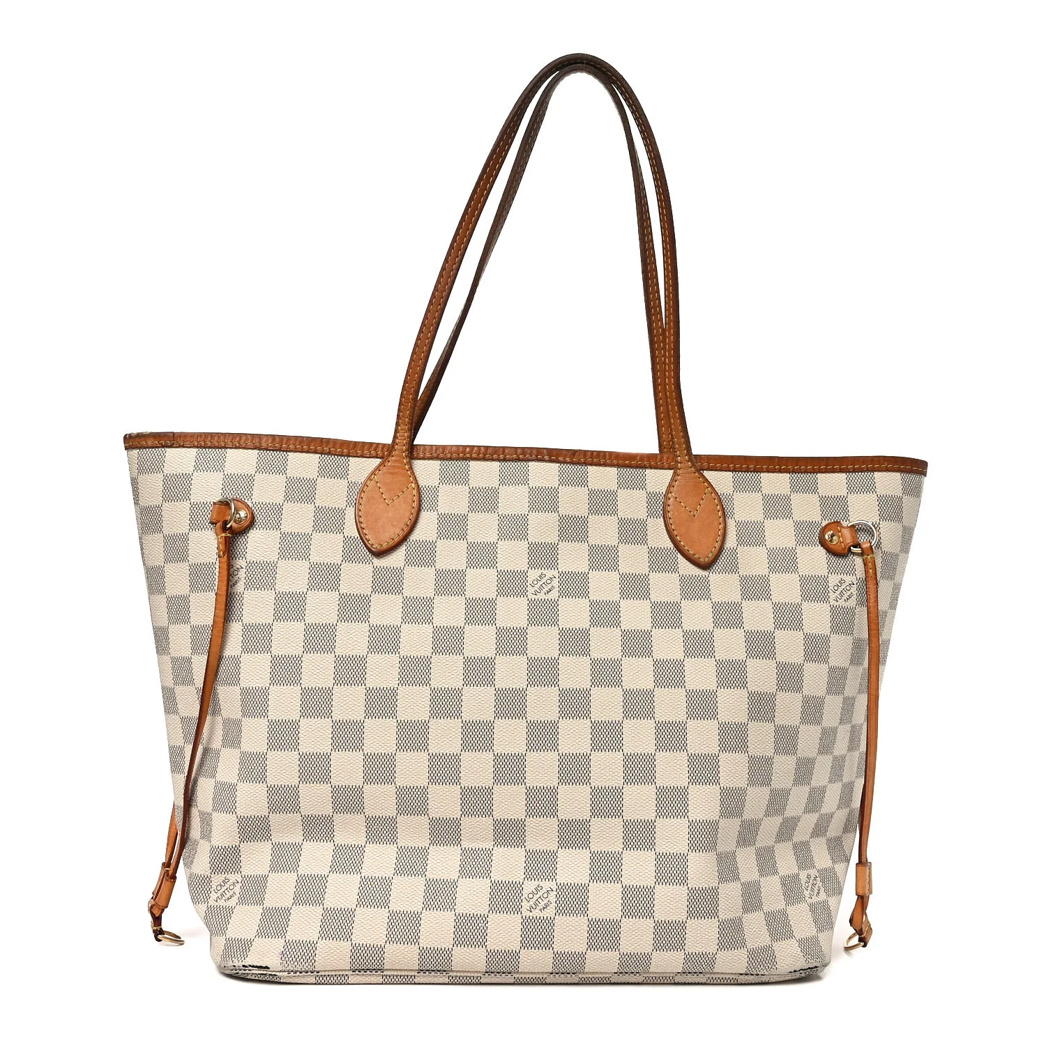 Damier Azur Neo Neverfull MM Rose Ballerine