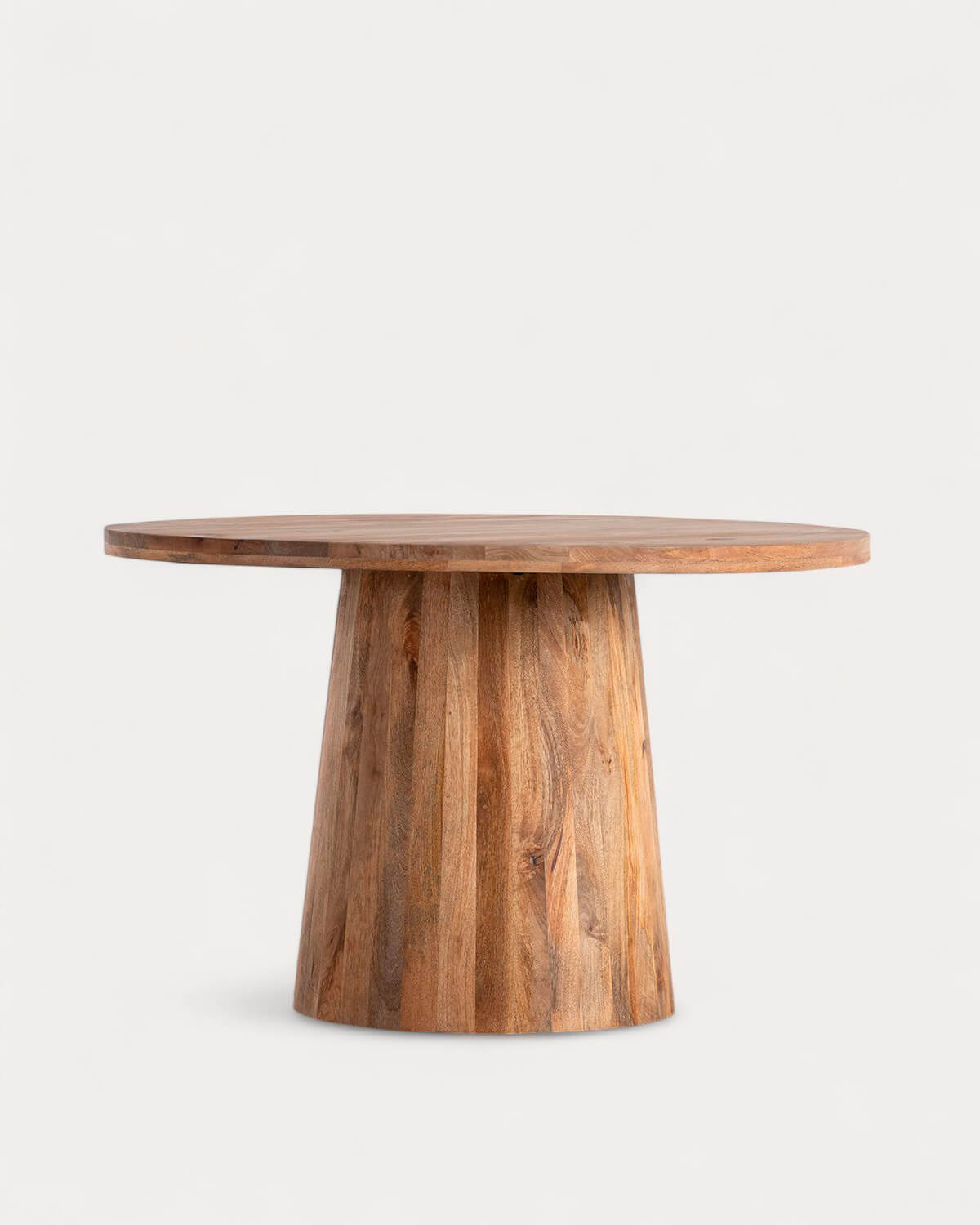 New Doran - Mesa de Comedor Redonda de Madera de Mango (Ø120 cm) New Doran