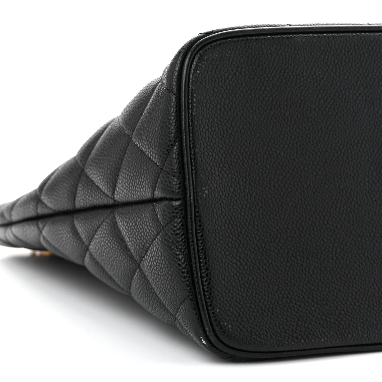 Caviar Quilted Medallion Tote Black