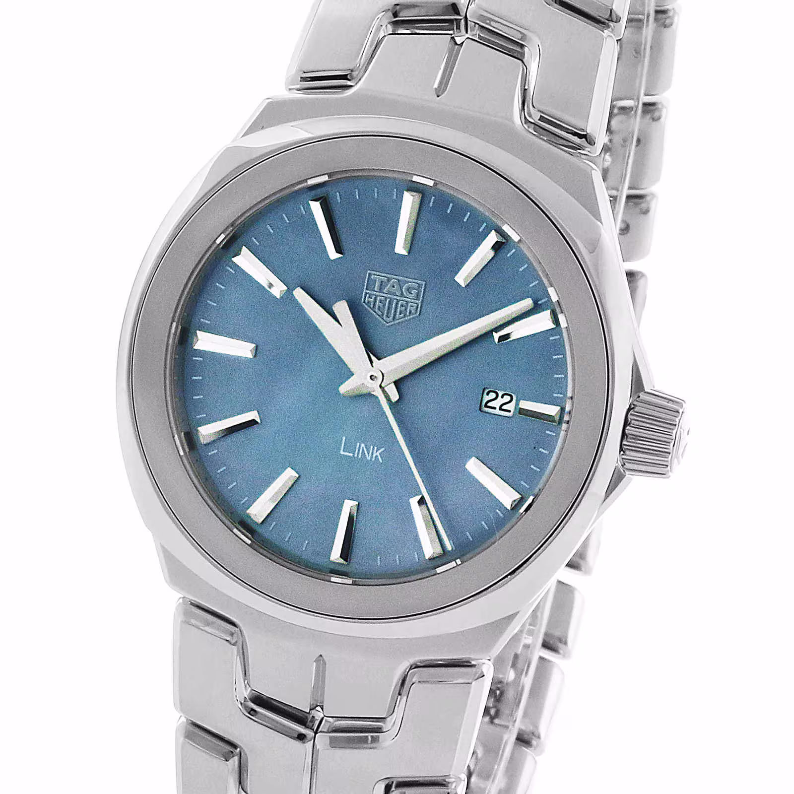 【Super Clone】TAG Heuer Link Quartz Date Mother Of Pearl Ladies Watch WBC1311.BA0600