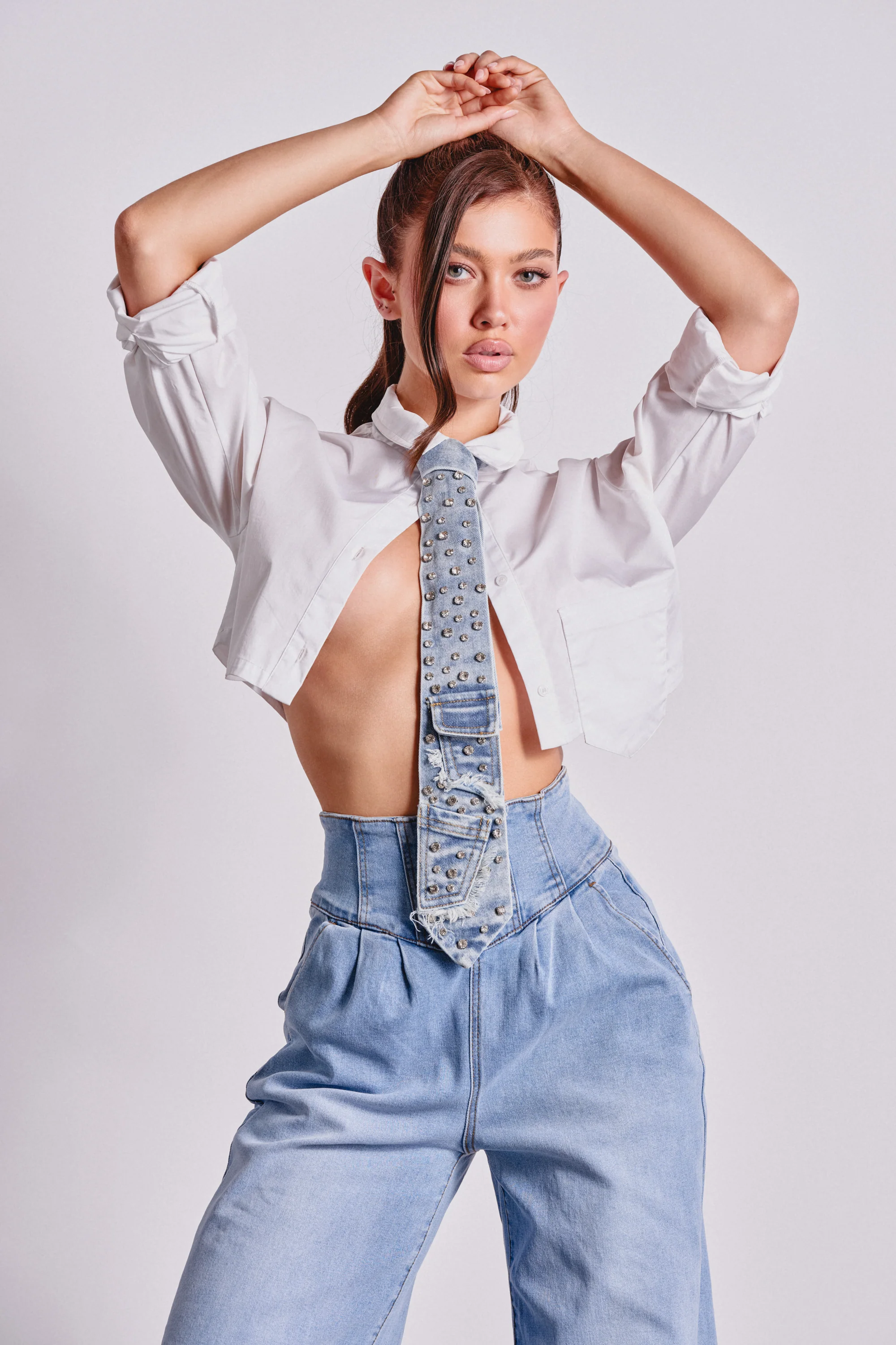 DENIM AND DIAMONDS TIE - Akira Store