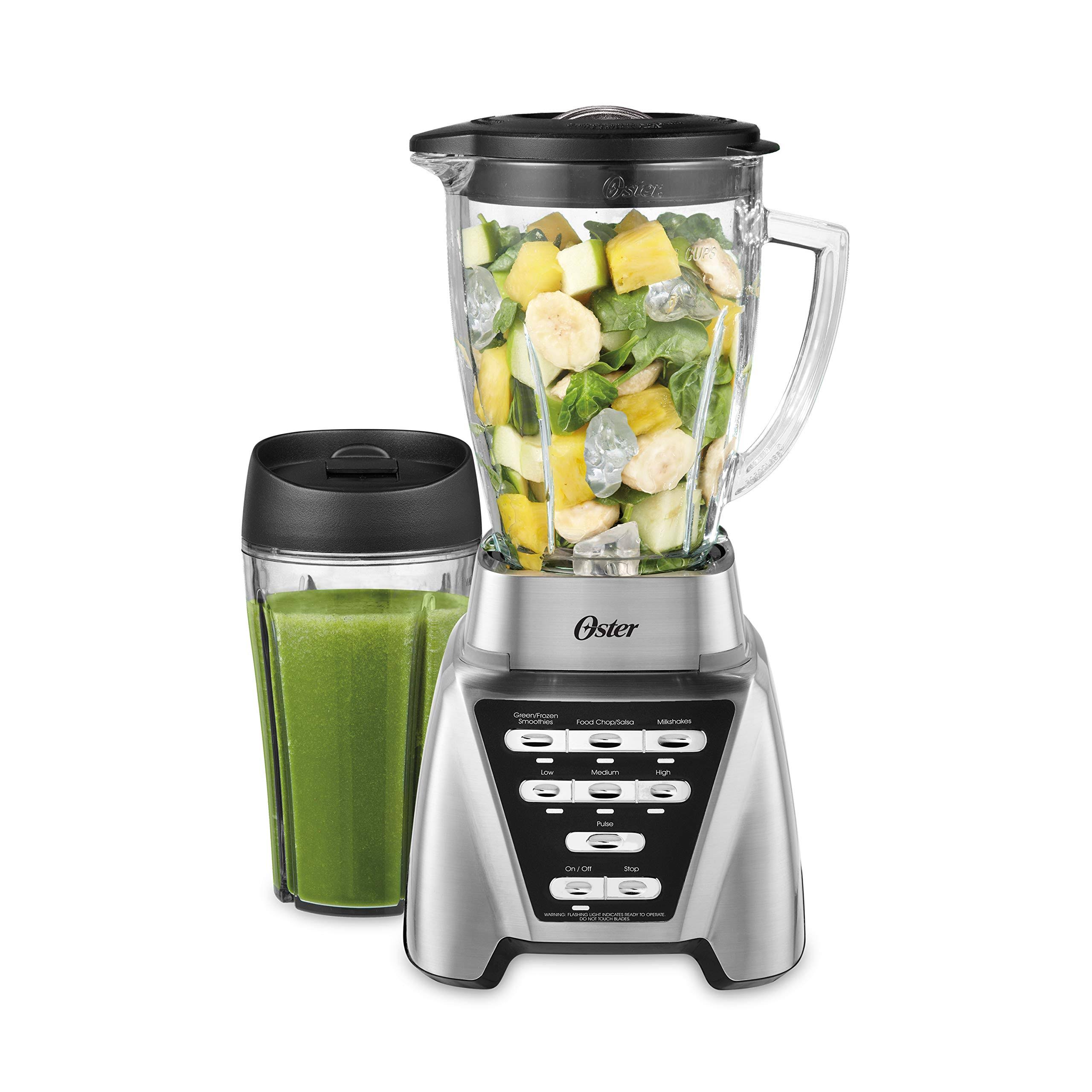 Oster Pro 1200 Blender Plus Smoothie Cup Brushed Nickel