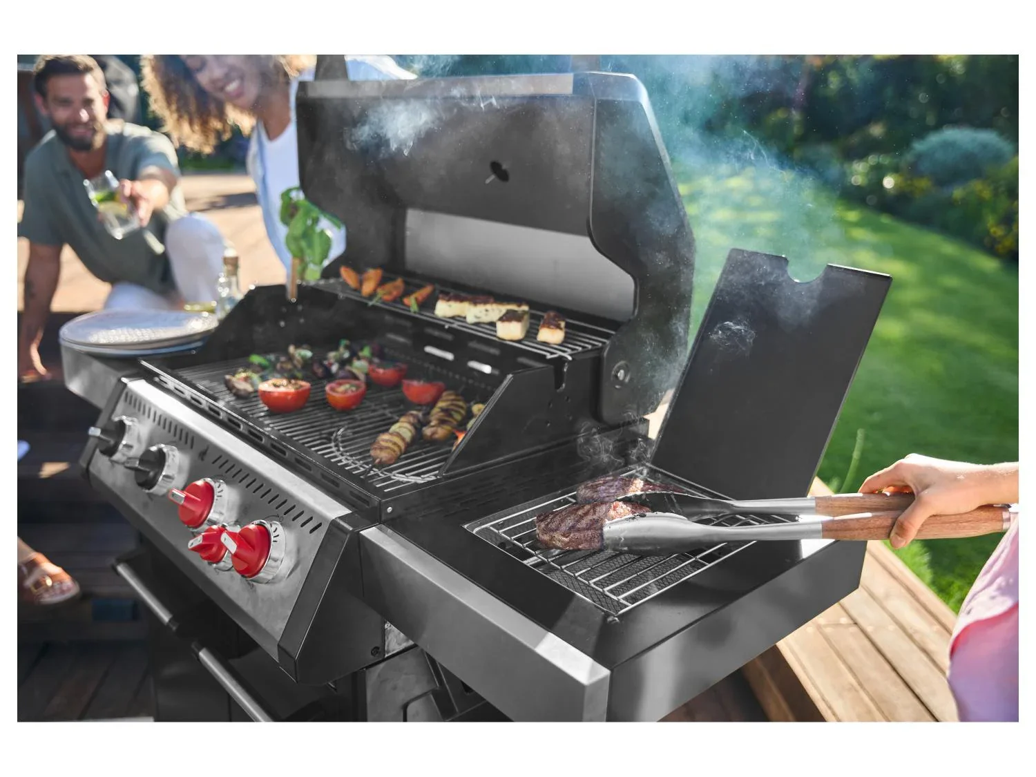 GRILLMEISTER Barbecue  gaz 4 +1, 70 x 42 cm, 19,7 kW