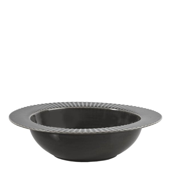 Coffee & More dyp tallerken 22 cm grå