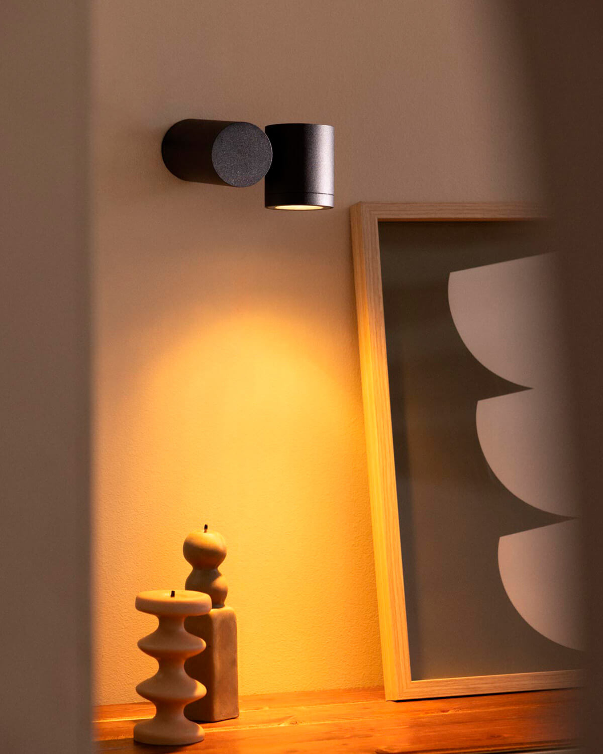 Dreas - Aplique de Pared Exterior Regulable de Metal Dreas