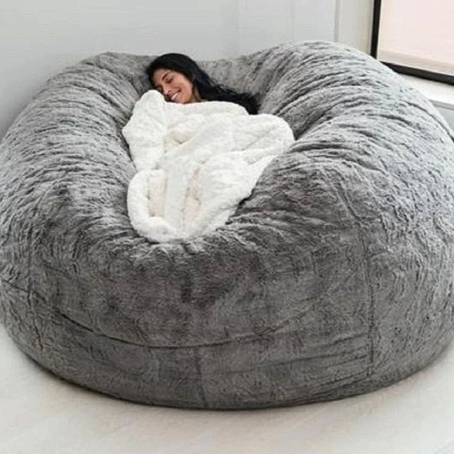 Immense pouf-canapé paresseux