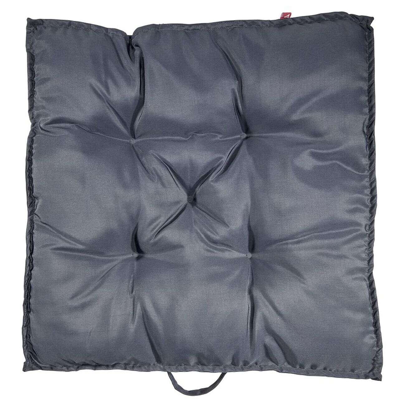 Coussin de dossier salon palette gris anthracite 60x60xép8cm