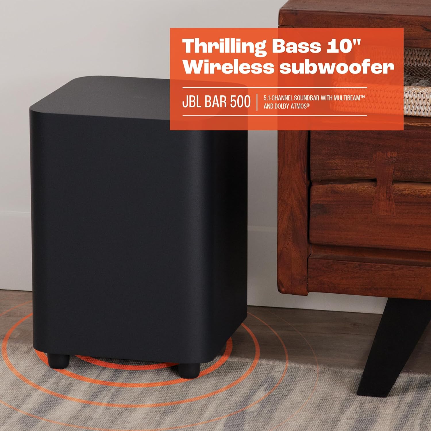 JBL Bar 500: 5.1-Channel soundbar with MultiBeam™ and Dolby Atmos®  Black