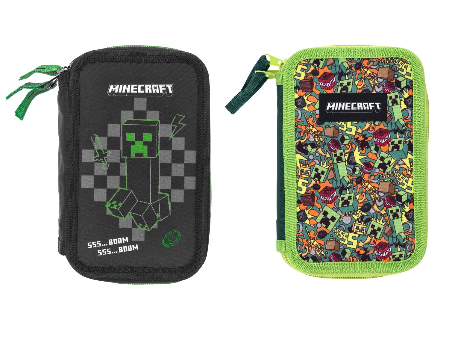 Minecraft Trousse  triple compartiment