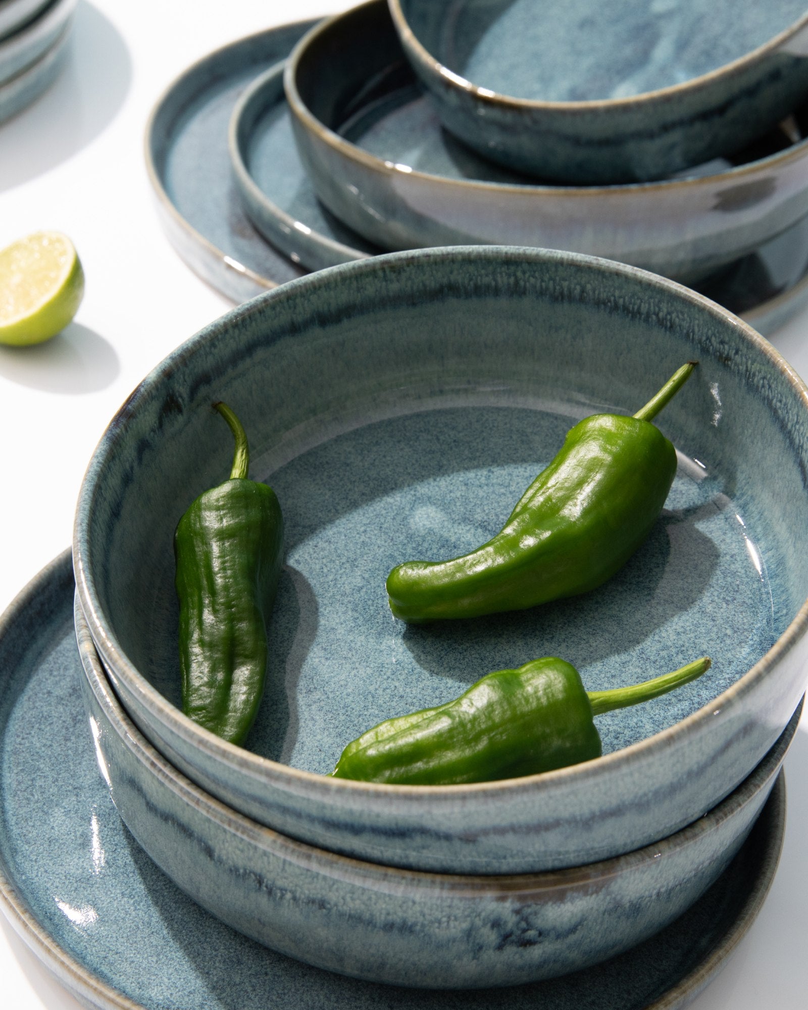 CORDOAMA - CEREAL BOWL MODERN GREEN-BLUE