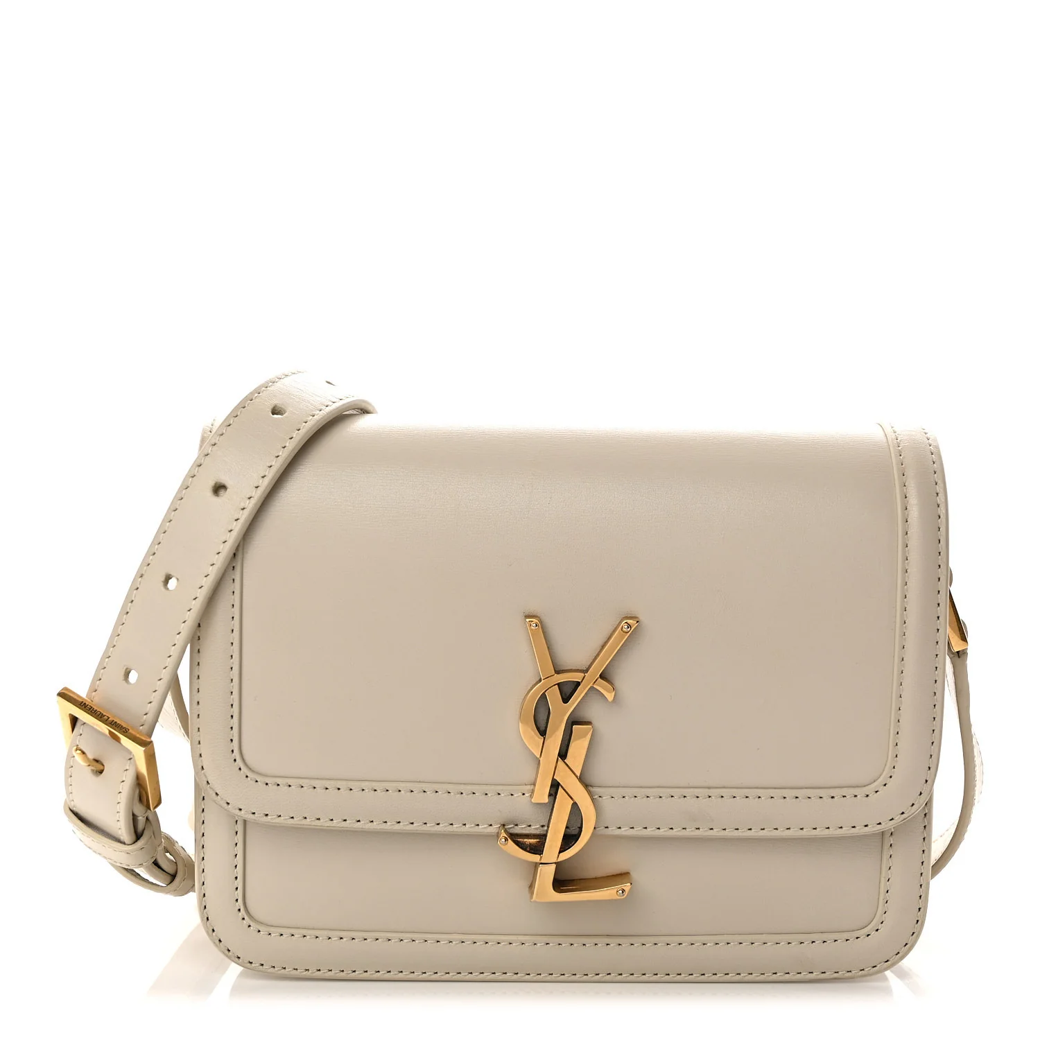 Smooth Calfskin Small Solferino Satchel Ivory