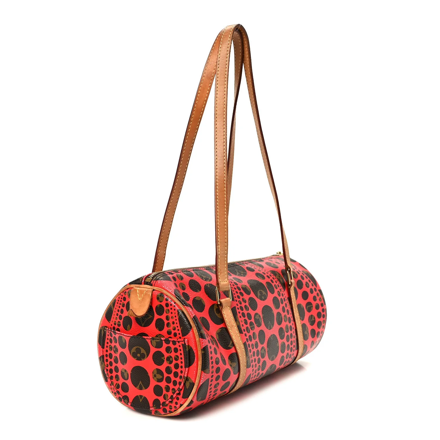 Monogram Kusama Pumpkin Dots Papillon 30 Red