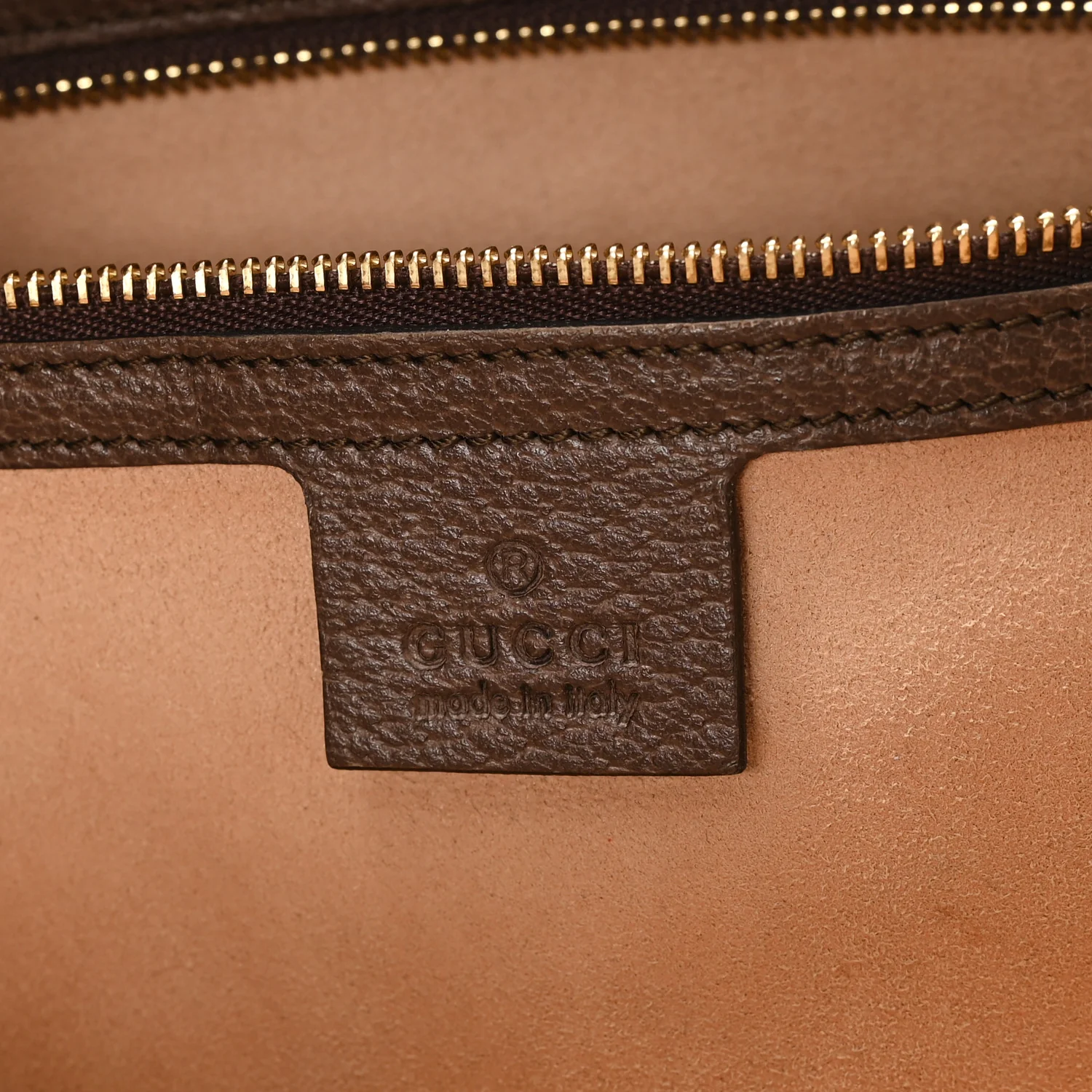 GG Supreme Monogram Medium Ophidia Shopping Tote  Brown