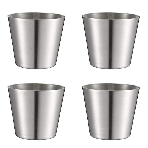 Peg pommes-/serveringskopp 9,5 cm 4 stk stål