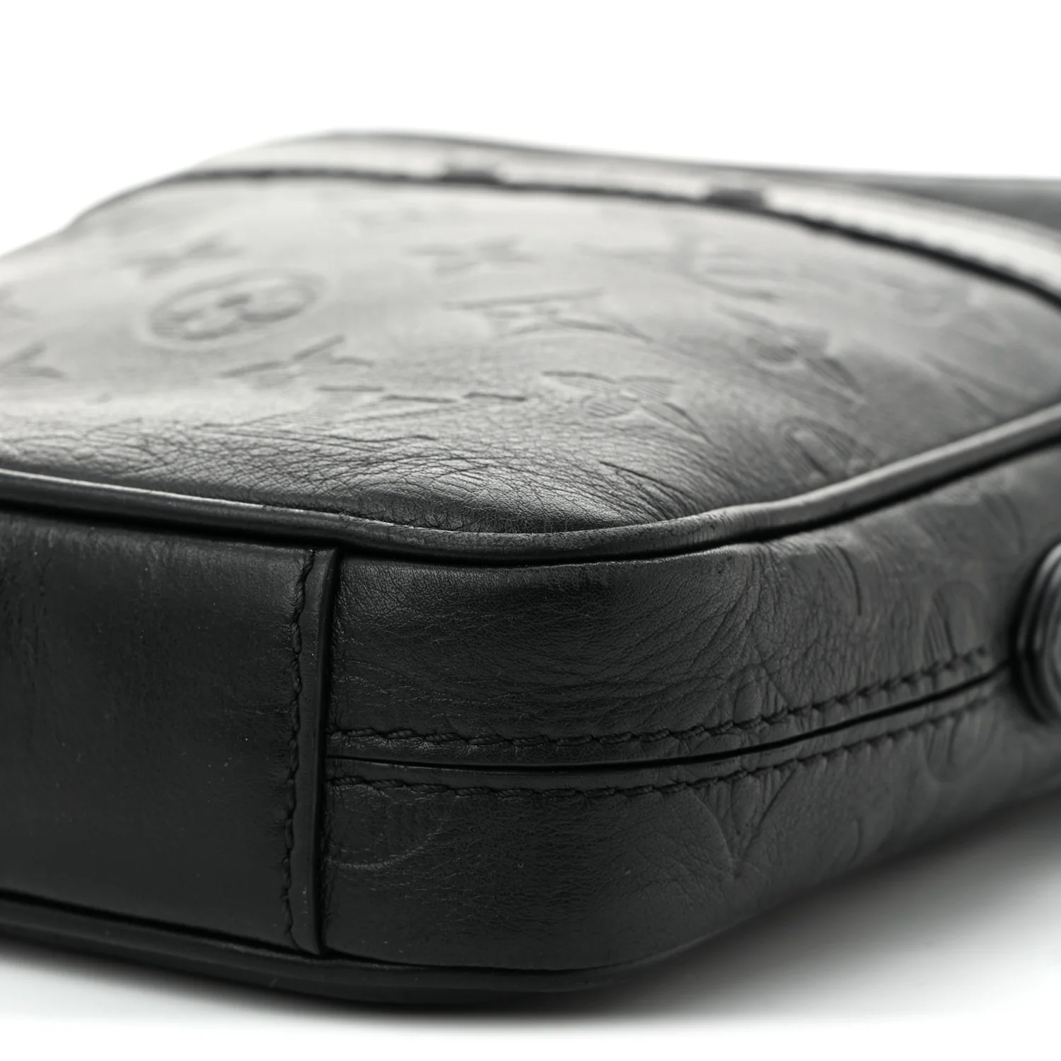 Calfskin Monogram Shadow Danube PM Black