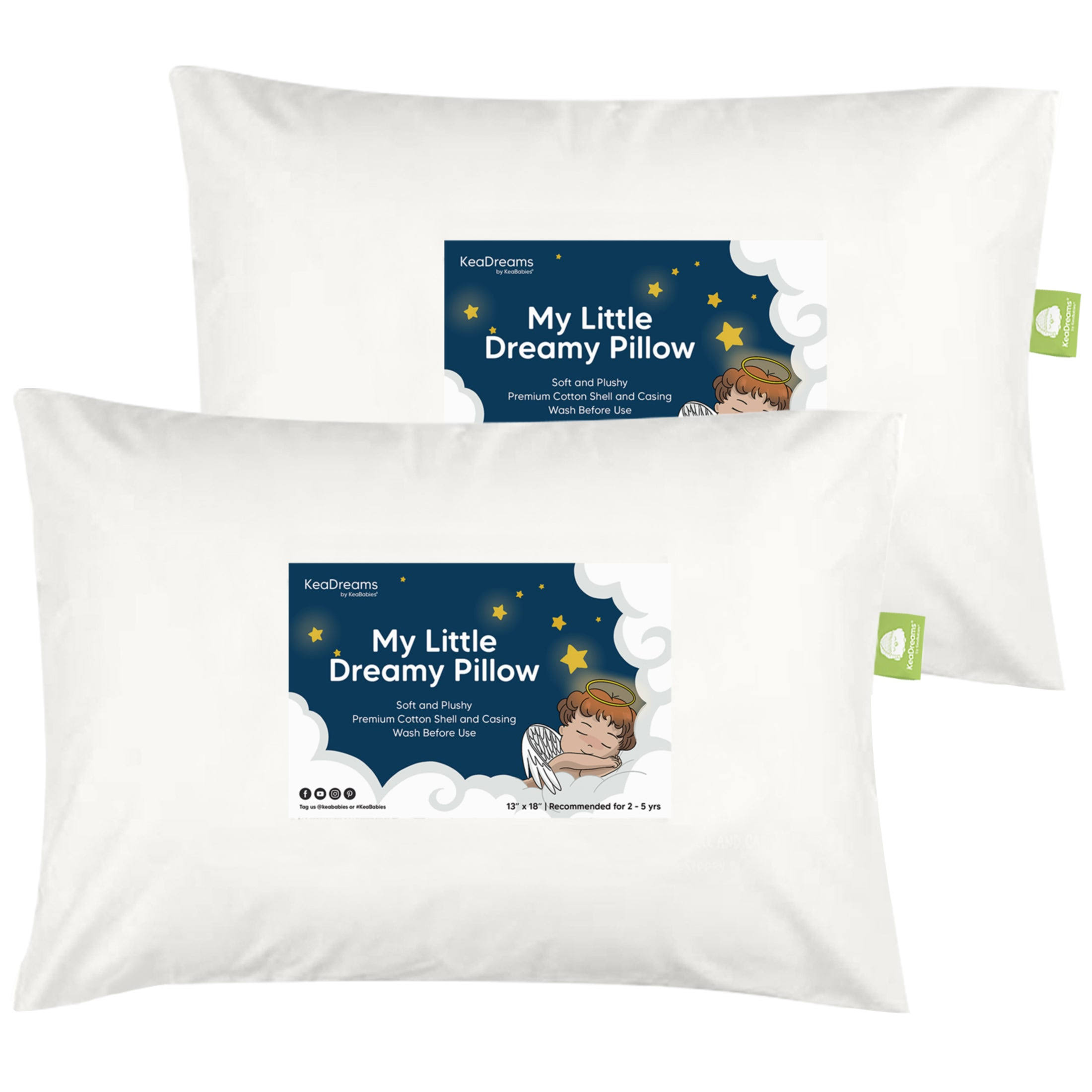 Keadreams Bedding | New Toddler Pillows Hypoallergenic White Machine Washable | Color: White | Size: Os | Sretsam9's Closet
