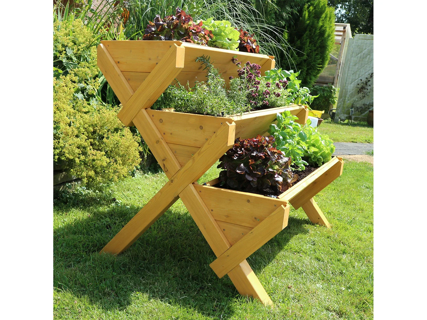 HABAU Jardinire surleve sur pieds Trio