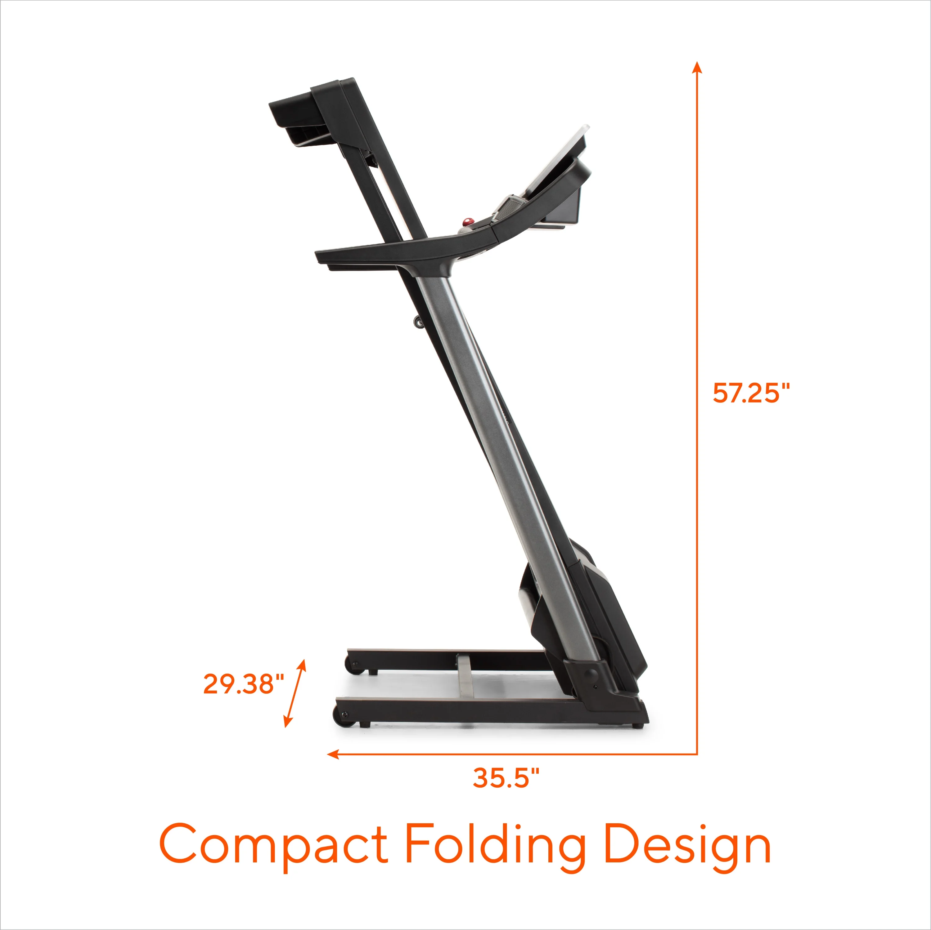 Cadence Compact 500 Folding Treadmill, Compatible with Personal Training - Image 3