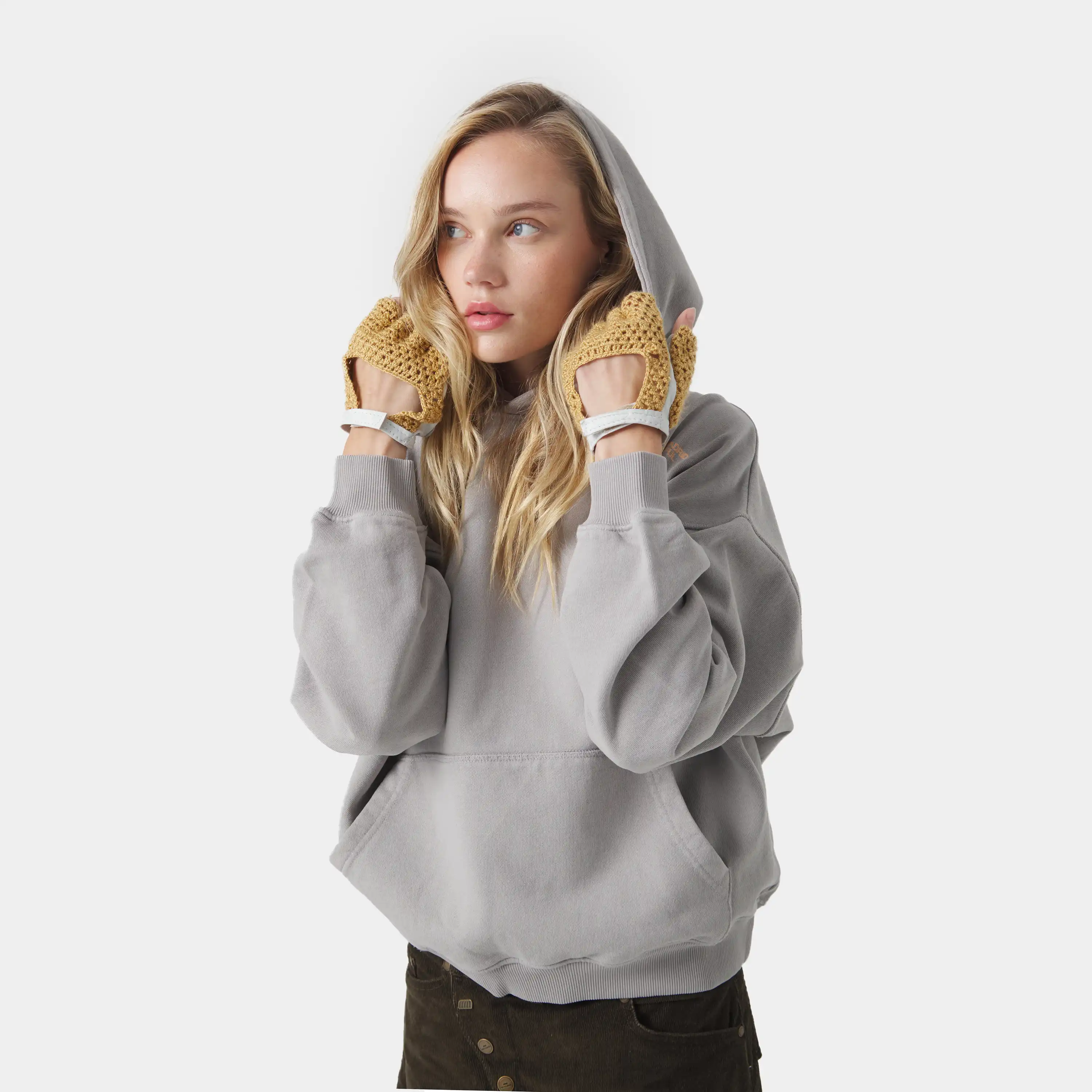 West Heather Grey Oversized Hoodie