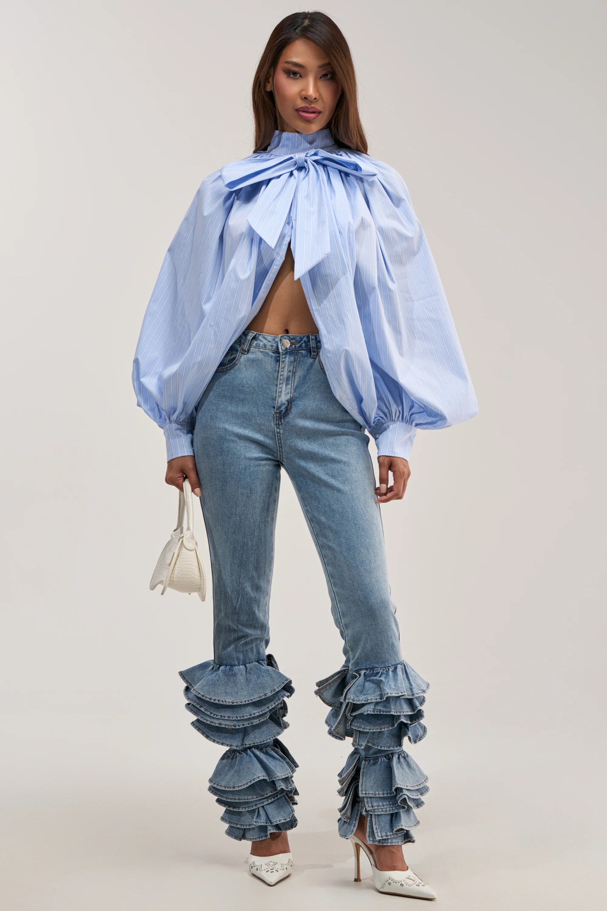 NOT ENOUGH RUFFLE DENIM - Akira Store