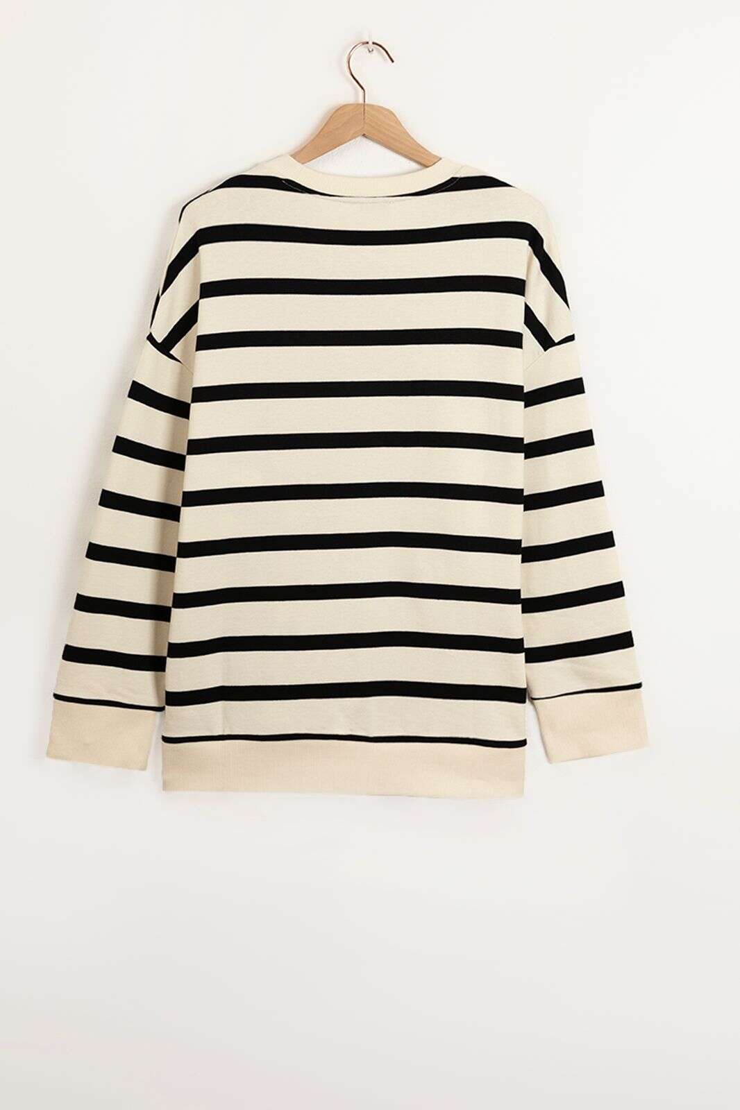 Off-white oversized gestreepte sweater