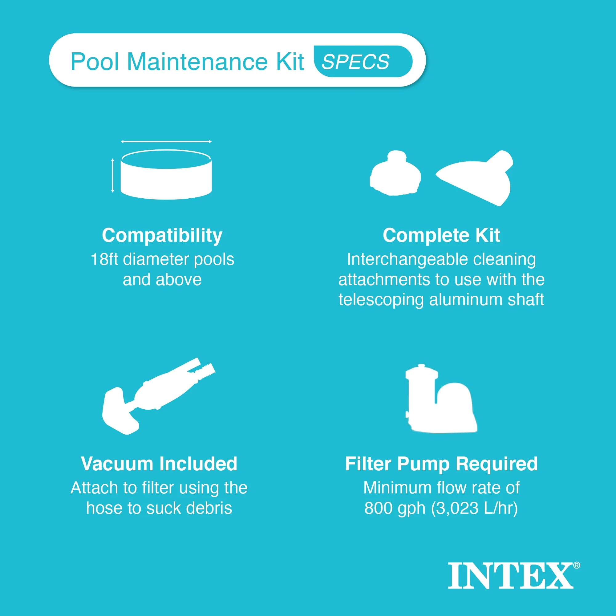 Easy Set 15ft x 48in Inflatable Pool Set Filter Pump Accessories(15 ft/Blue + Filter Pump Accessories) - Image 10