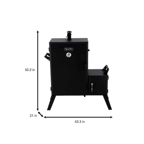 Vertical Wide Body Offset Charcoal Smoker - Image 3