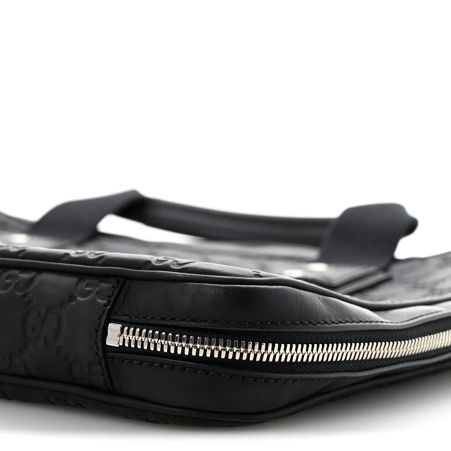 Rubber Guccissima Laptop Briefcase Black