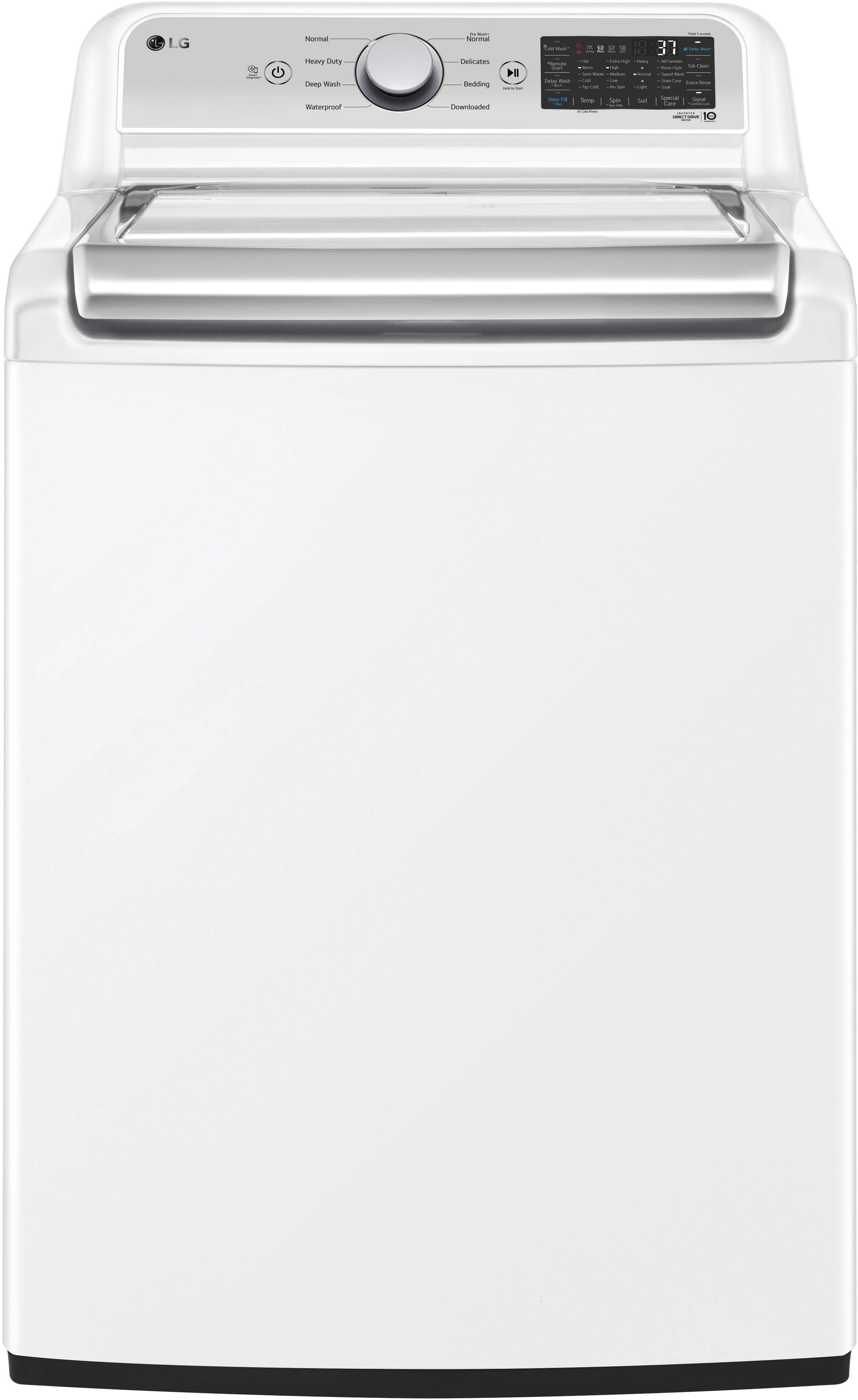 LG 5.3 Cu. ft. White Top Load Washer with Agitator