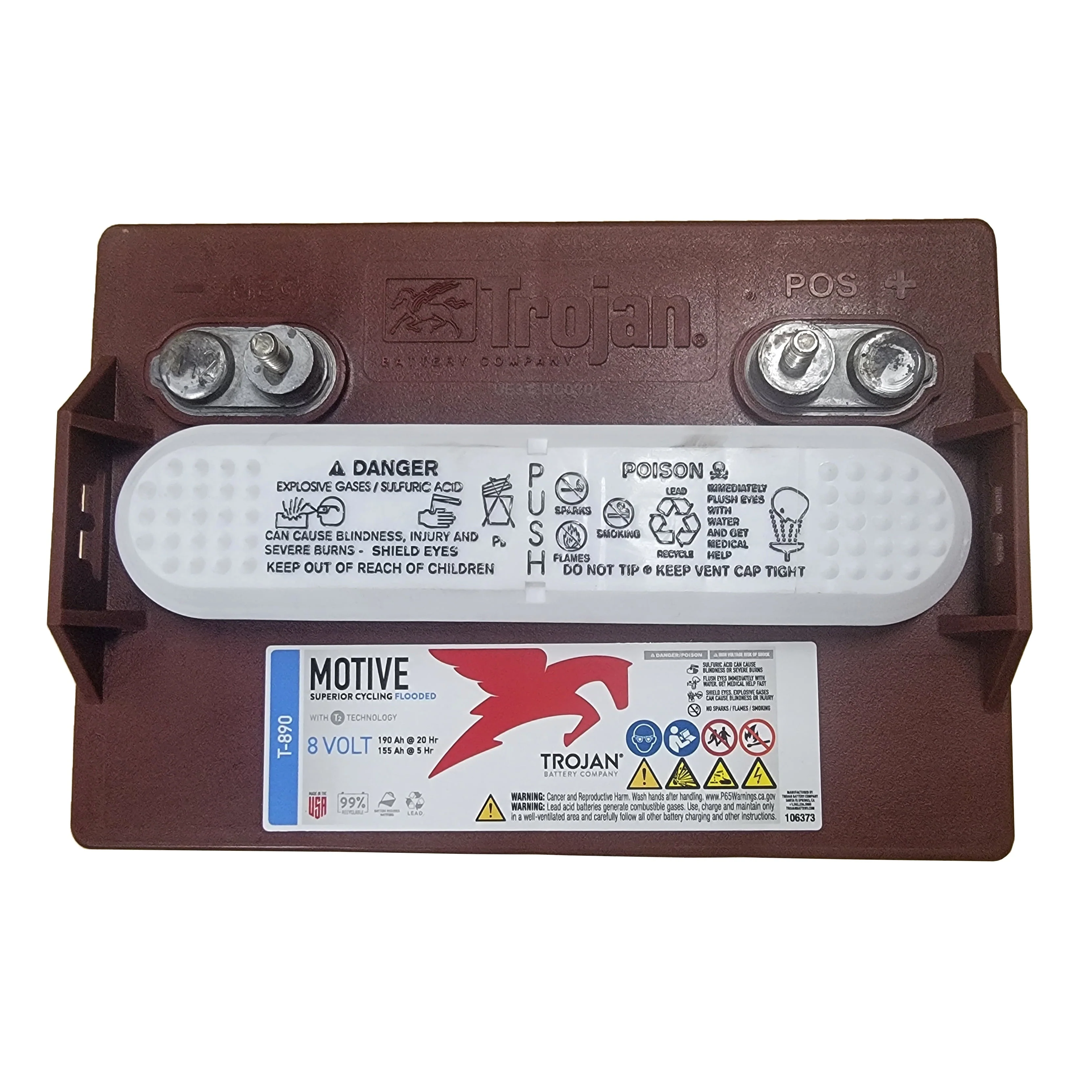 Trojan T - 890 Deep Cycle 8V Battery X6