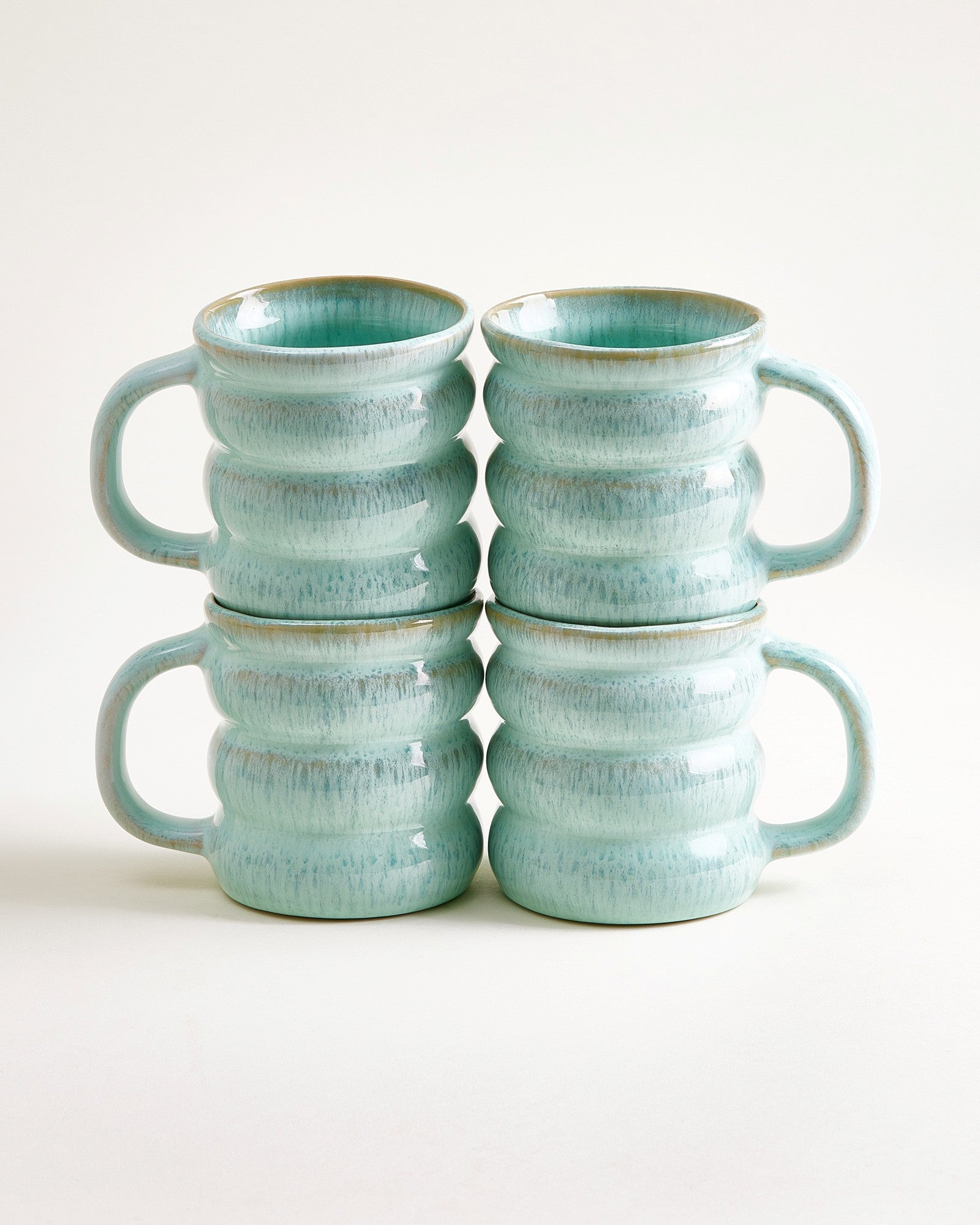 OMBRA - LARGE MUG BUBBLE MINT SET OF 4