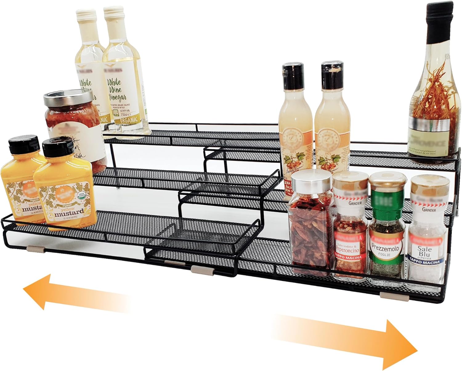 3 Tier Wide Expandable Cabinet Spice Rack Organizer (14.5