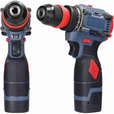 Perceuse-visseuse sans fil 16,8V 2-en-1, moteur sans balais, couple 21Nm, pour installation d’appareils électroménagers, de meubles et réparation automobile et électronique — vue 1