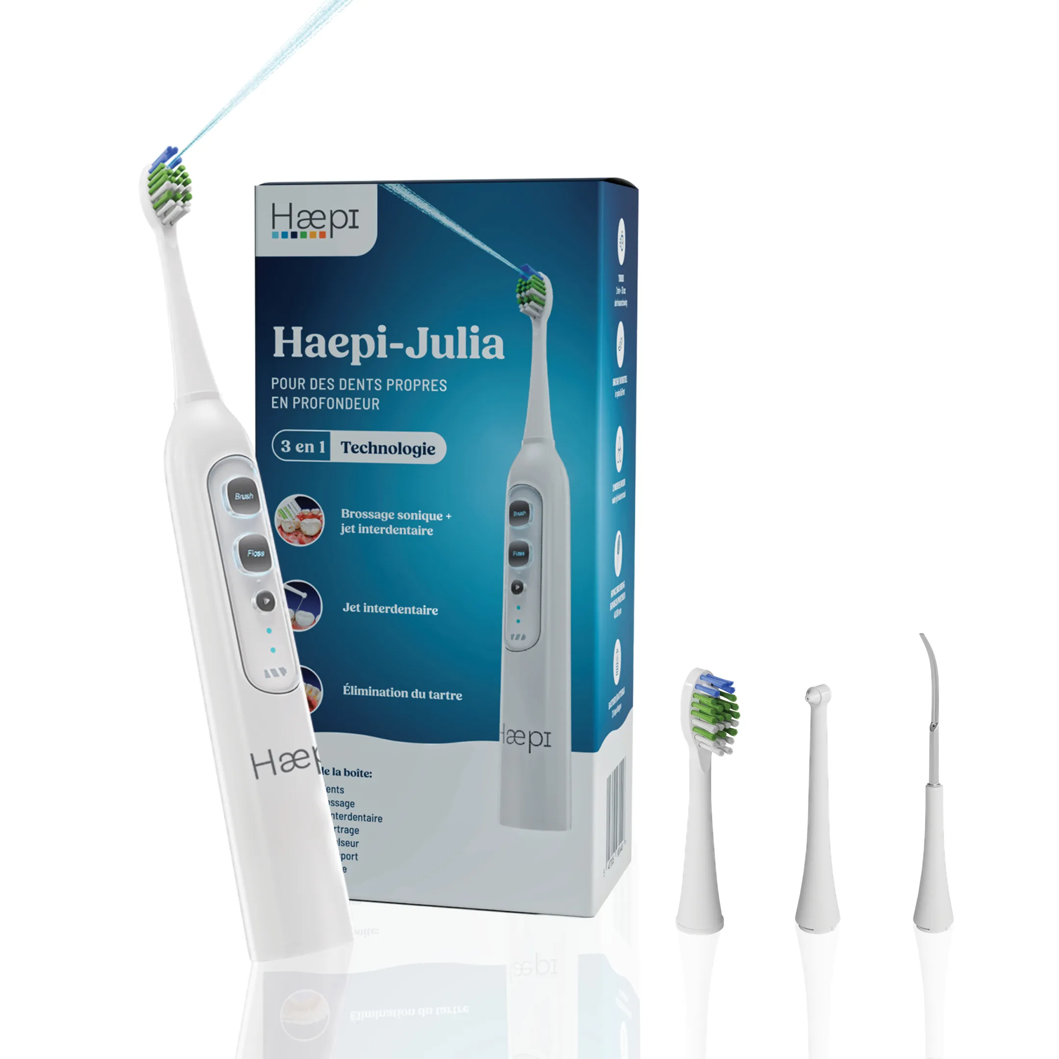 HAEPI Elektrische tandenborstel 3-in-1 Julia