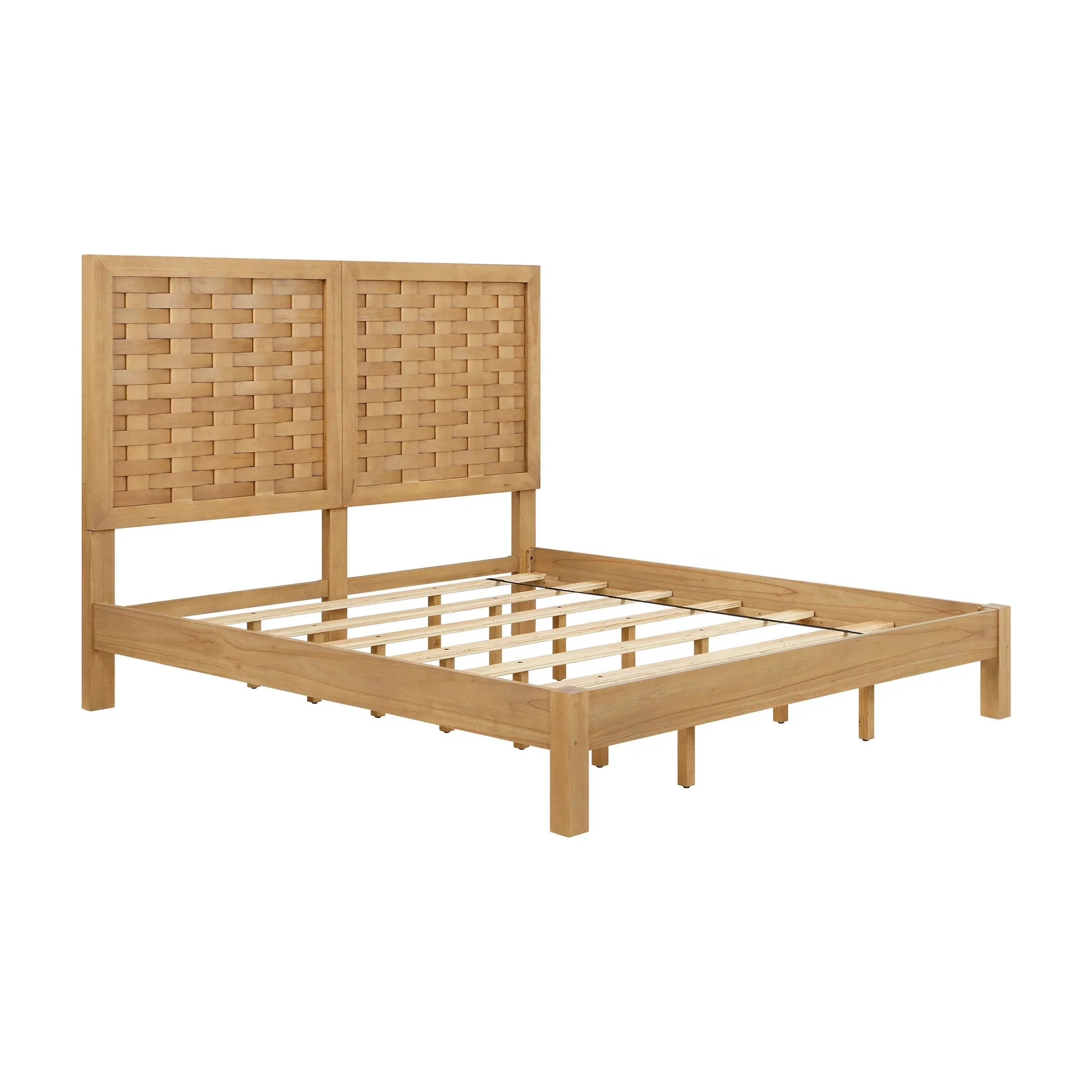 Better Homes & Gardens Bristol Queen Woven Bed, Natural Oak finish, by Dave & Jenny Marrs