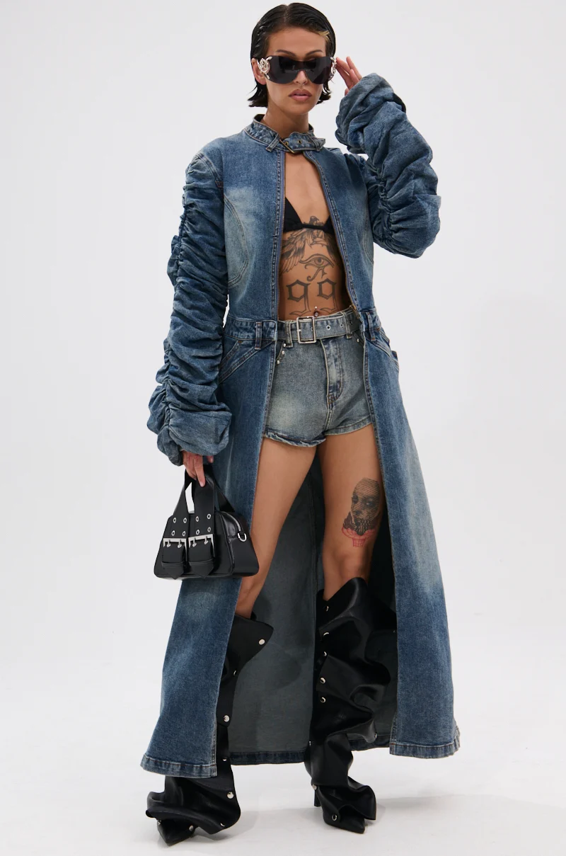JULES DENIM TRENCH - Akira Store