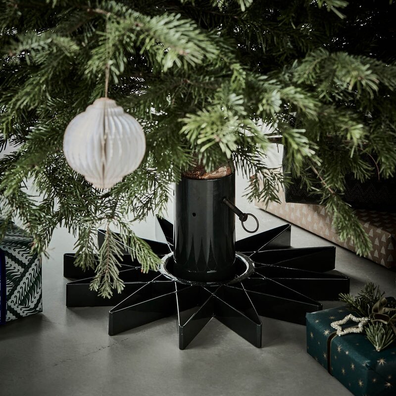 Star juletrefot 47 cm mørk grønn