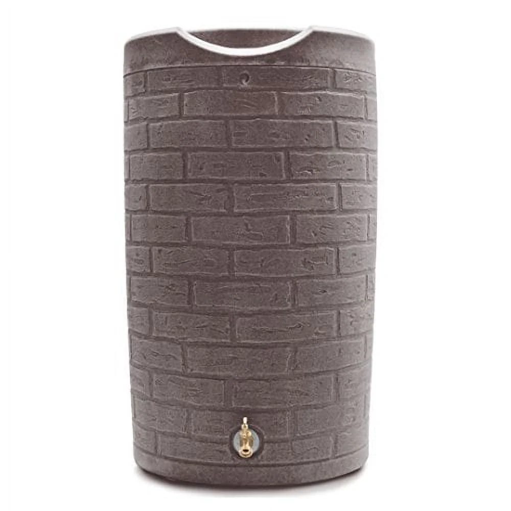 Good Ideas IMP-D50-DAR Impressions Downton Rain Saver Rain Barrel, 50 Gallon, Dark Granite
