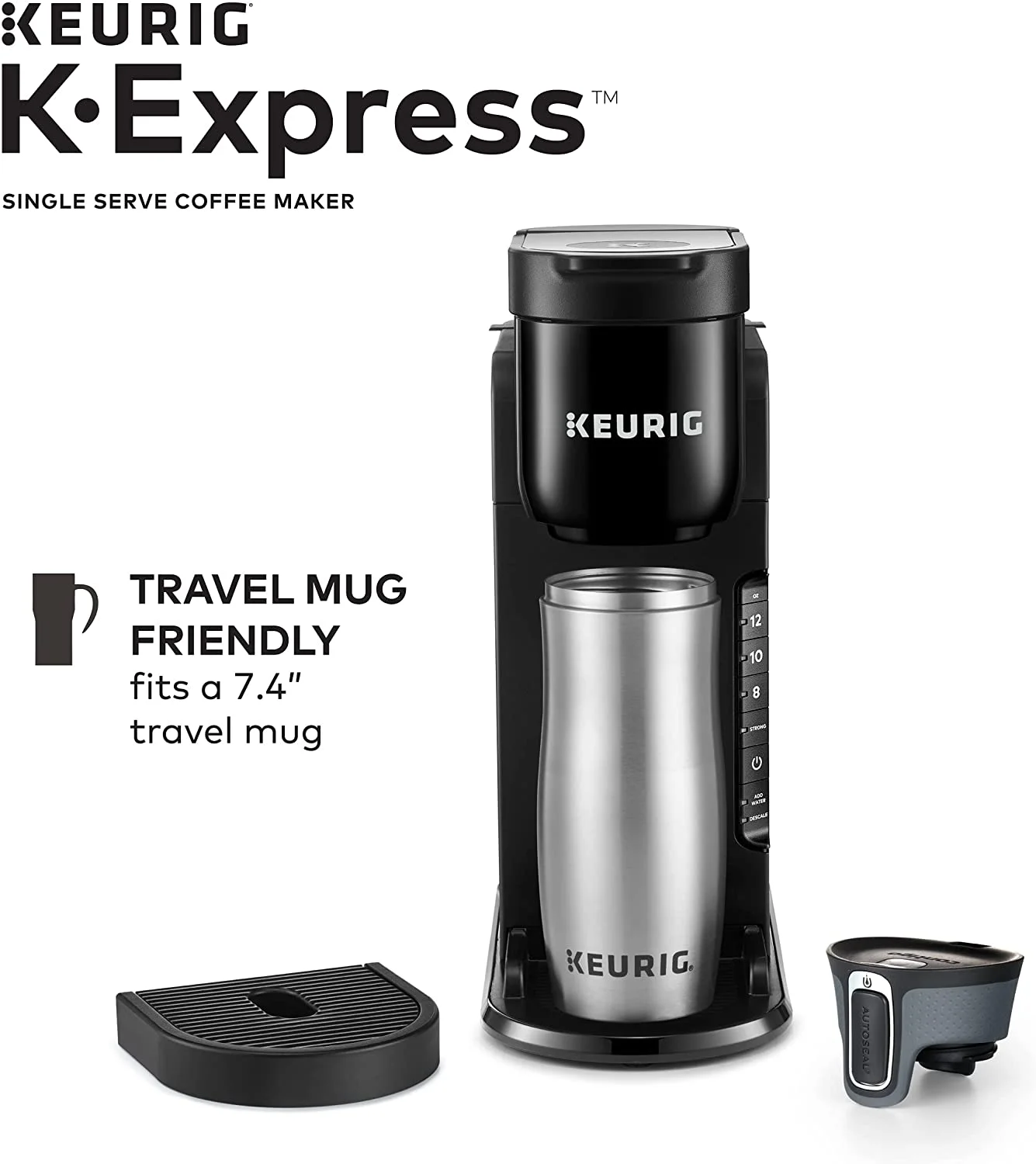 K-Express Coffee Maker, Single Serve K-Cup Pod Coffee Brewer, Black(Single) - Image 6