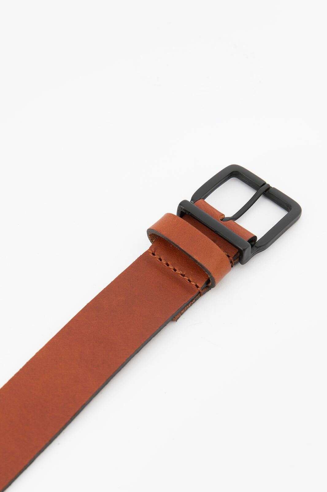 Lichtbruine leren riem