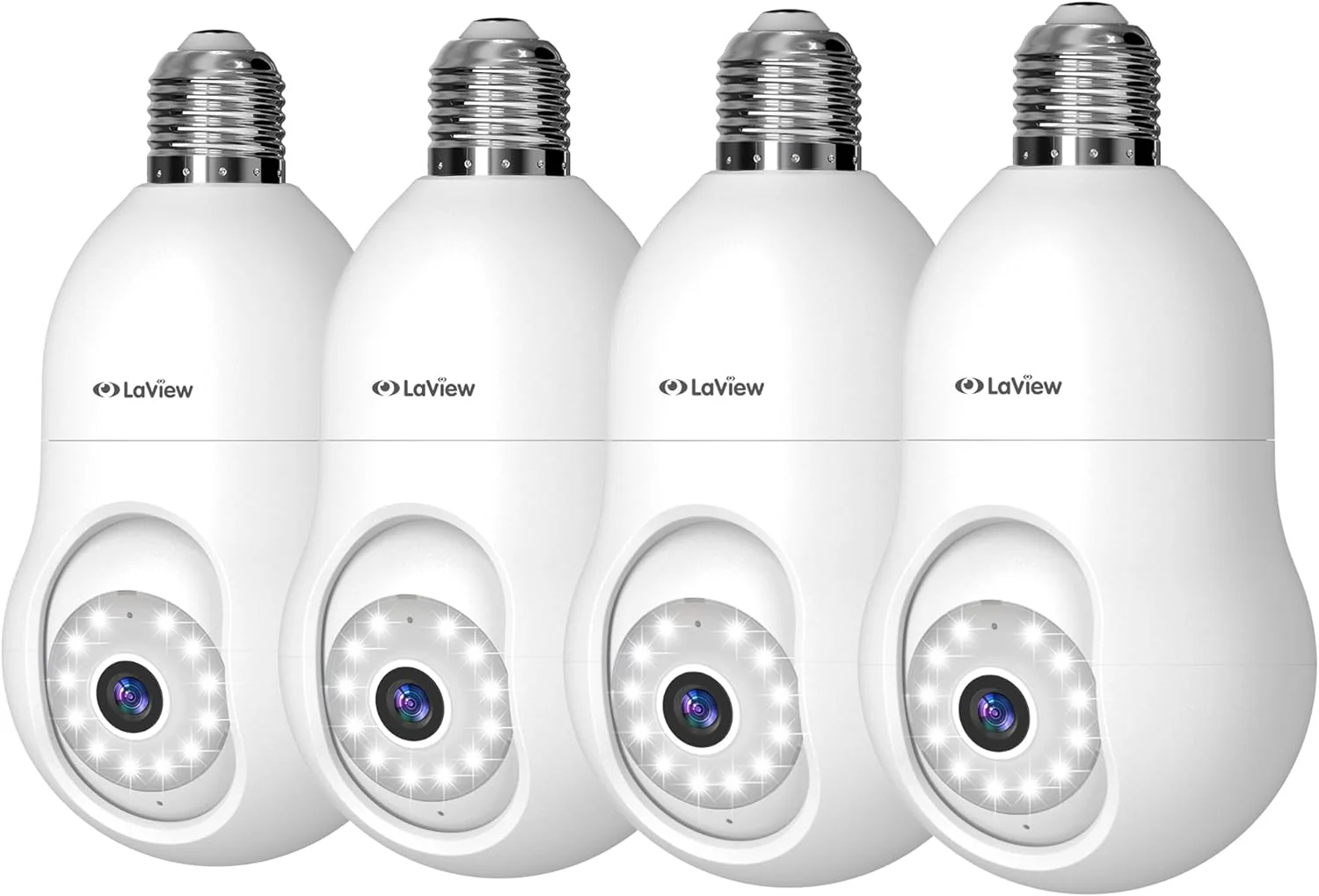 4MP Light Bulb Camera，White，10PK