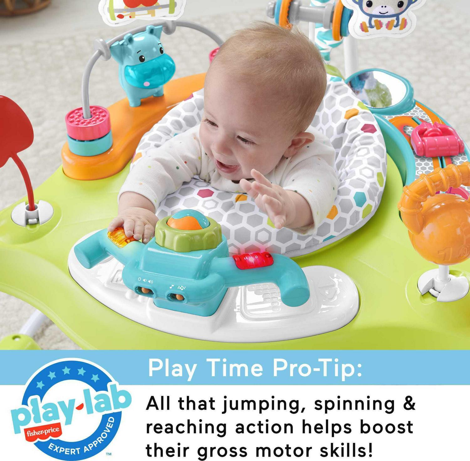 Baby Bouncer Fitness Fun Folding Jumperoo Infant Activity Center with Lights Music. Unisex - Image 5