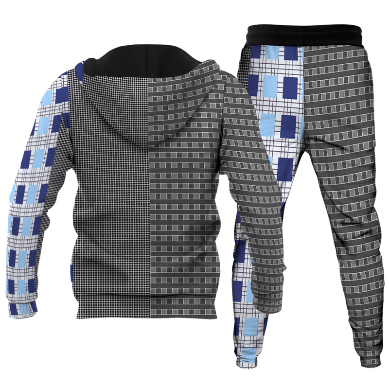 Ensemble de sweat à capuche imprimé personnalisé pour homme 007